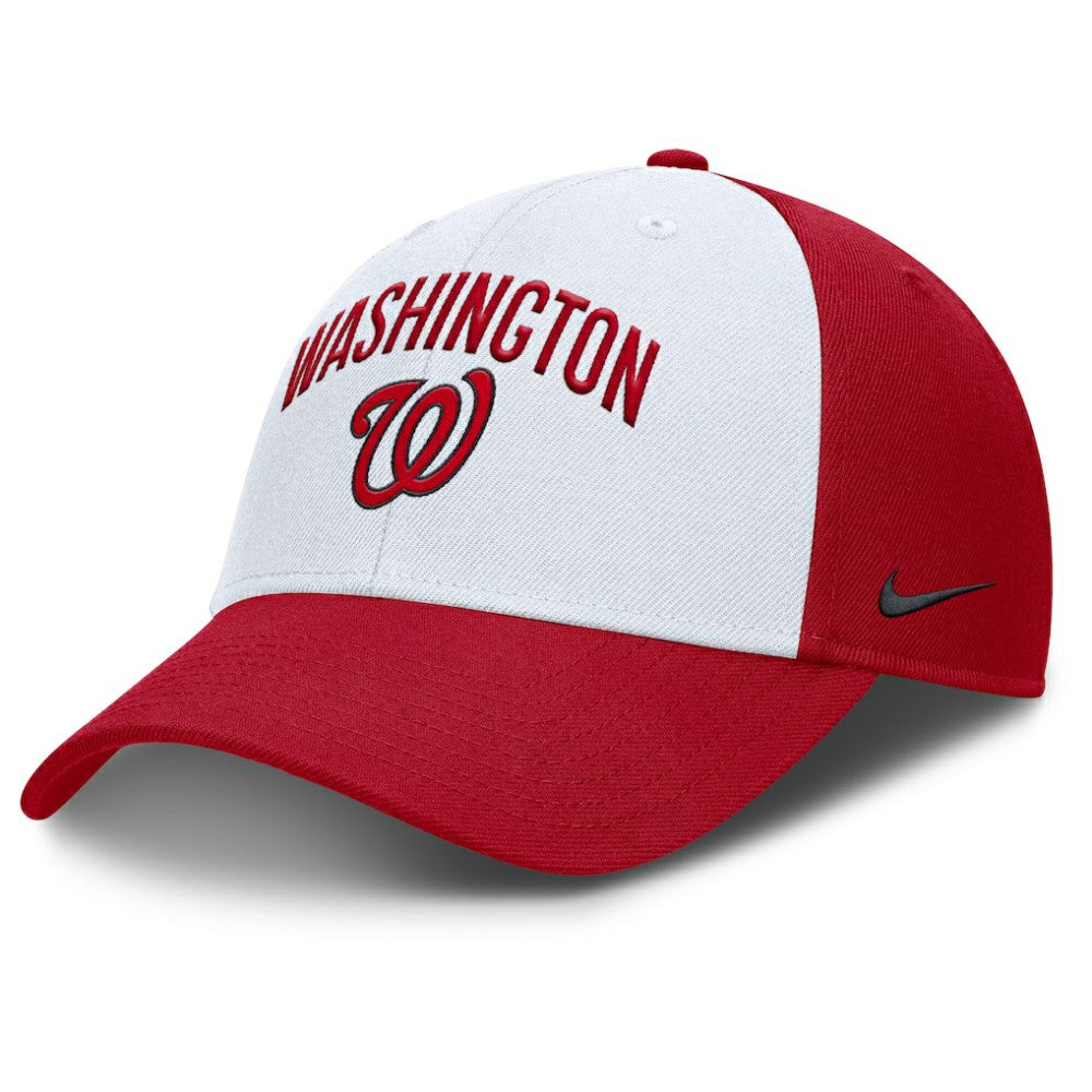 Washington Nationals Club Performance Adjustable Hat - White/Red | Nike