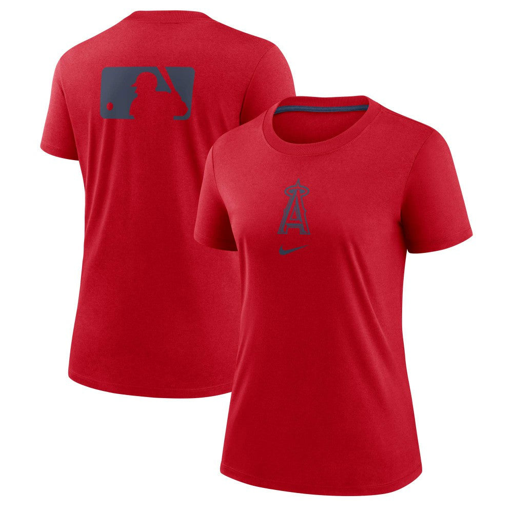 Los Angeles Angels Women's Authentic Collection Early Work Tri-Blend T-Shirt - Red | Nike