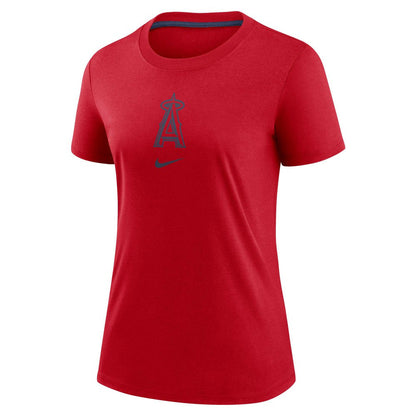 Los Angeles Angels Women's Authentic Collection Early Work Tri-Blend T-Shirt - Red | Nike