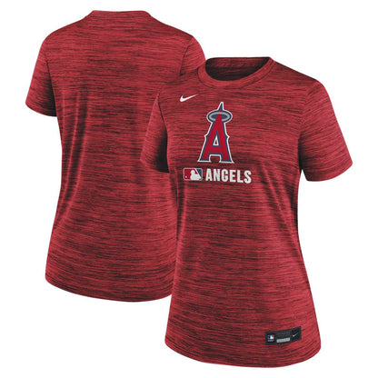 Los Angeles Angels Women's Authentic Collection Velocity Dri-FIT T-Shirt - Red | Nike