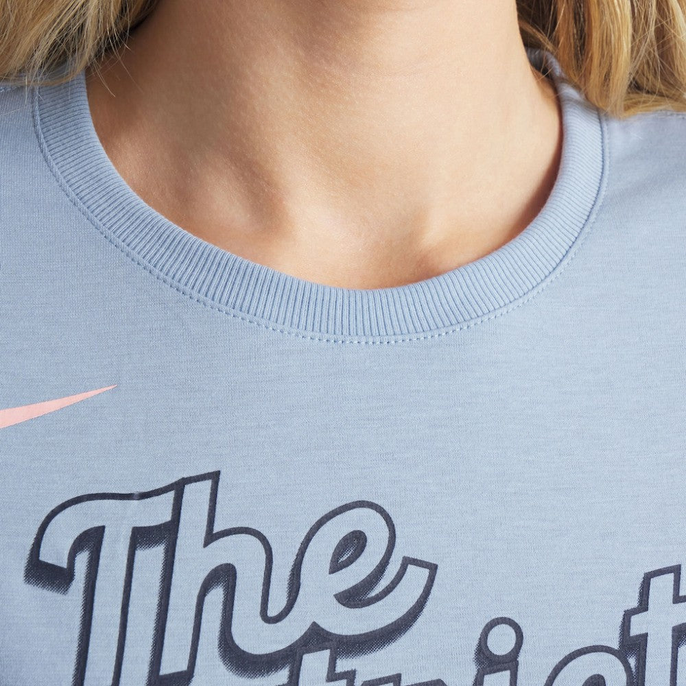 Washington Nationals Women's 2025 City Connect Flowy Fashion Tri-Blend Dri-FIT T-Shirt - Blue | Nike