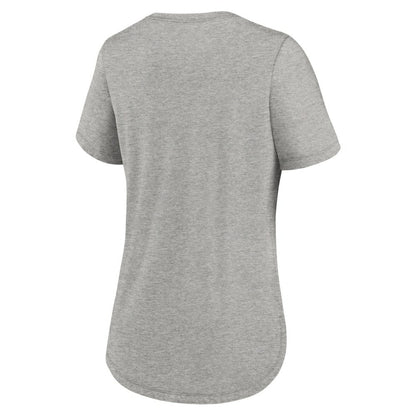 Atlanta Braves Women's Script Tri-Blend T-Shirt - Heather Gray | Nike