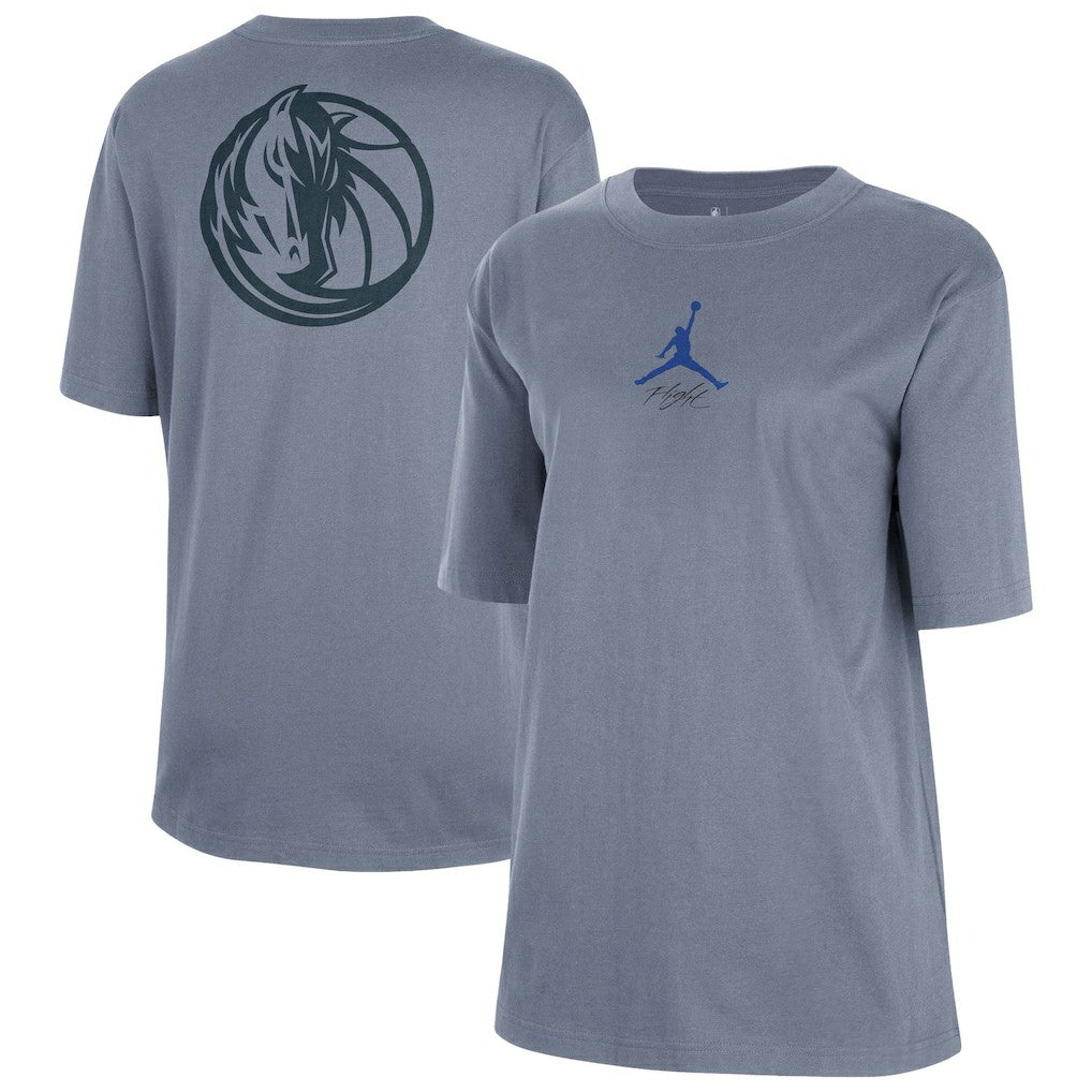 Dallas Mavericks Jordan Brand Women's Courtside Statement Edition Boyfriend T-Shirt sale - Ash cheap