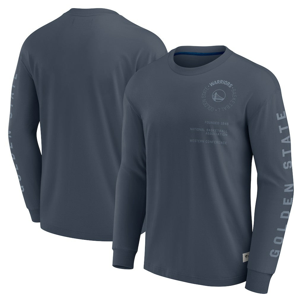 Golden State Warriors Elements Future Ground Tonal Info Long Sleeve T-Shirt sale - Blue | Fanatics discount