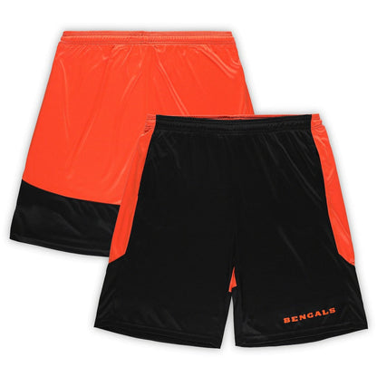 Cincinnati Bengals Big & Tall Launch Shorts - Black/Orange online