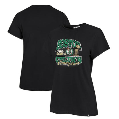 Boston Celtics '47 Women's 2024 NBA Finals Champions Plus Size Trophy Franklin T-Shirt - Black | 47 brand outlet