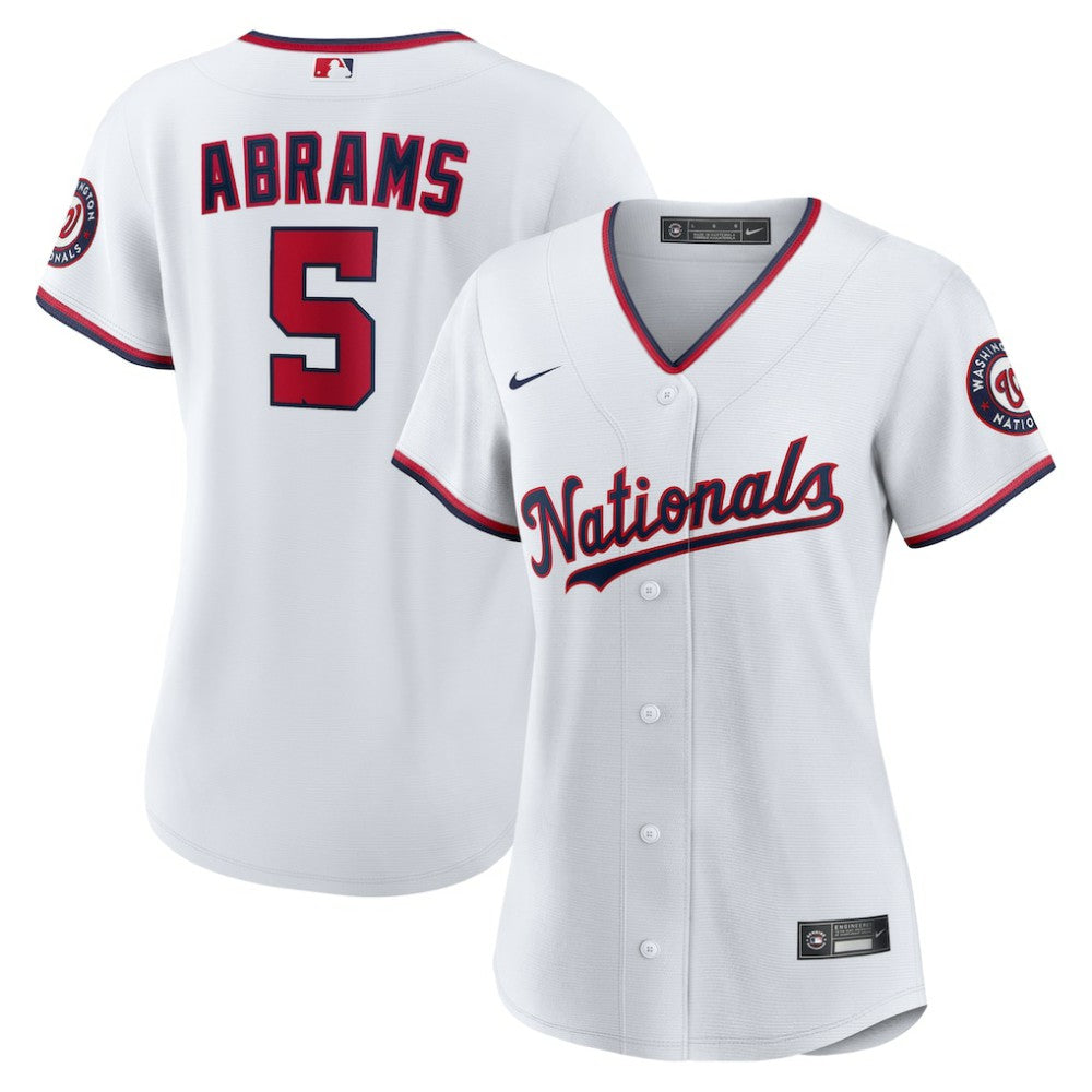 CJ Abrams Washington Nationals Women's Home Replica Player Jersey - White | Nike