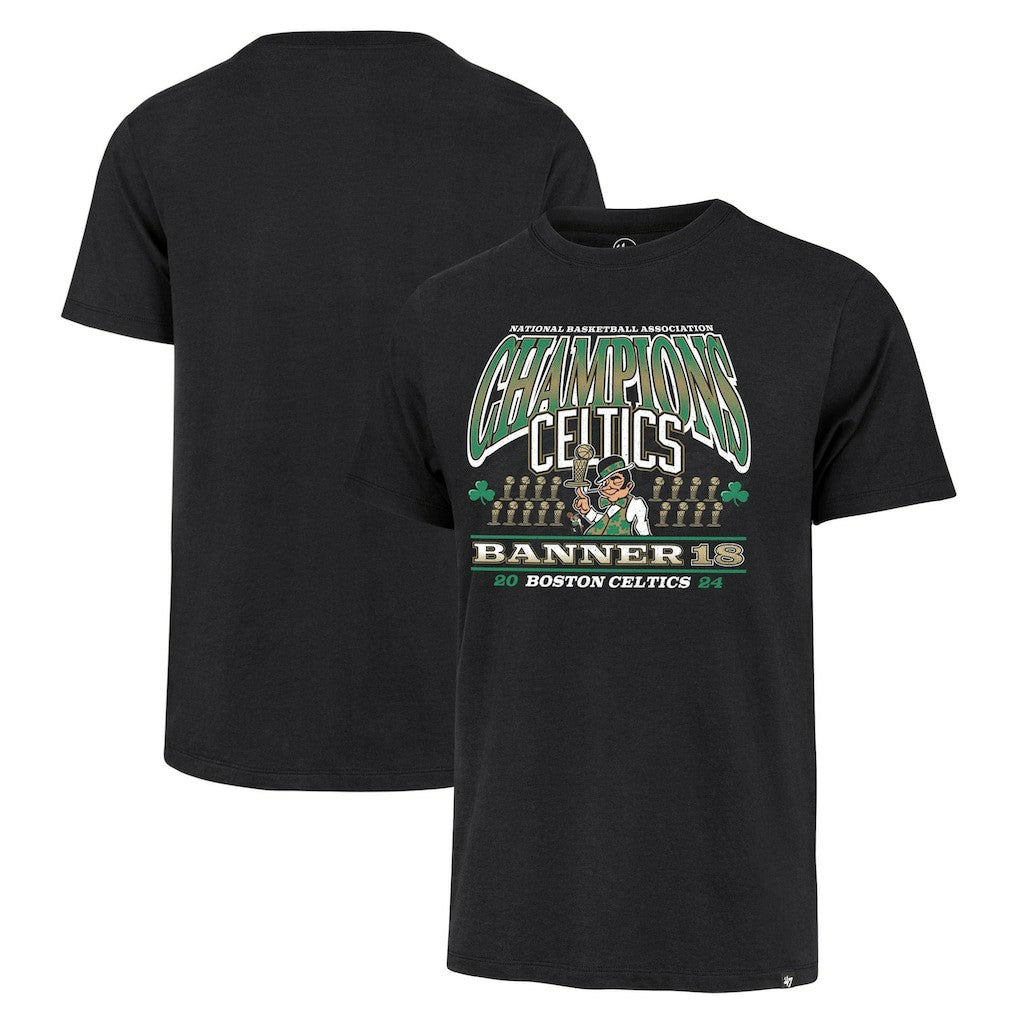 Boston Celtics '47 18-Time NBA Finals Champions Banner Franklin T-Shirt - Black | 47 brand discount