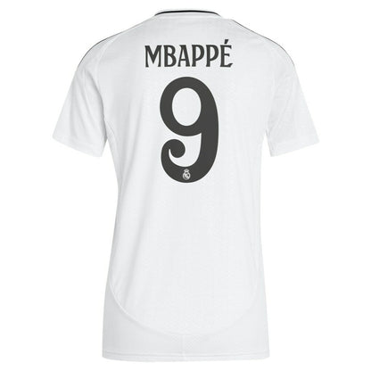 Kylian Mbappé Real Madrid Women's 2024/25 Home Replica Player Jersey - White | Adidas on sale