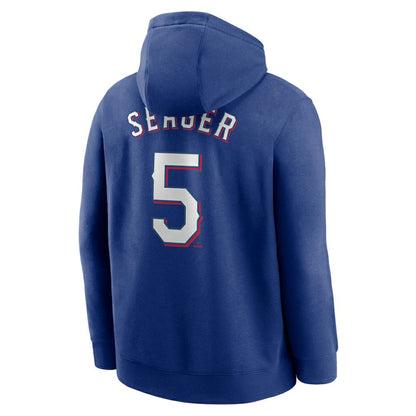 Corey Seager Texas Rangers Player Name & Number Club Fleece Pullover Hoodie - Royal | Nike