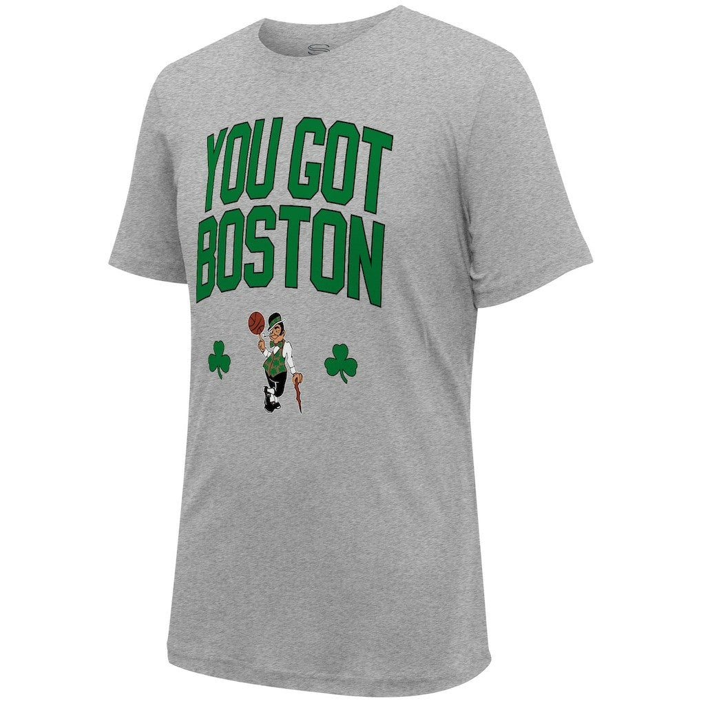 Boston Celtics Stadium Essentials 18-Time NBA Finals Champions We Got 18 Banners T-Shirt - Heather Gray on sale
