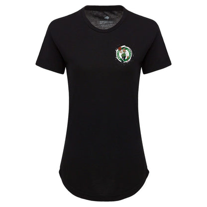 Boston Celtics Sportiqe Women's 2024 NBA Finals Champions King of the Court Phoebe Tri-Blend T-Shirt - Black cheap