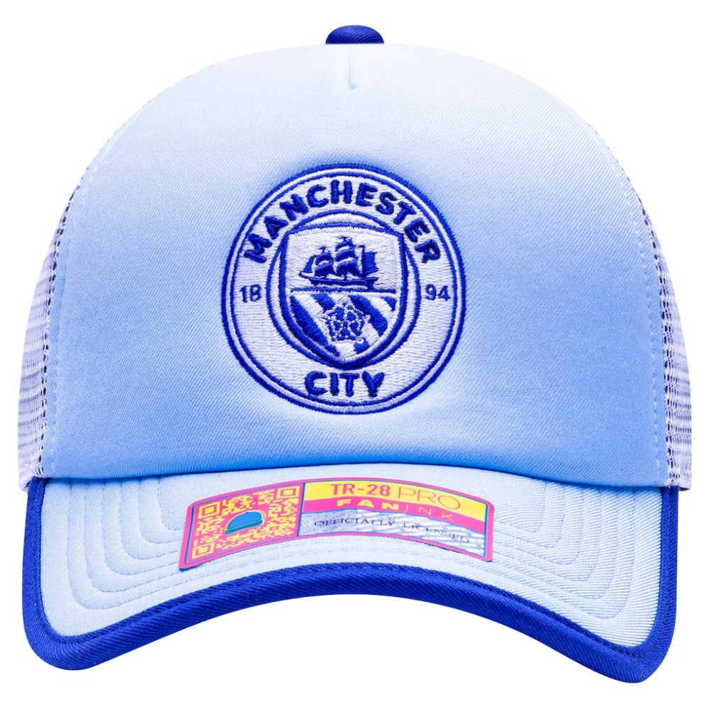 Manchester City Destiny Trucker Adjustable Hat - Light Blue shop