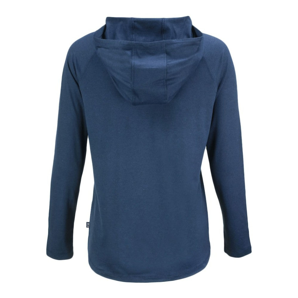 St. Louis Cardinals Cutter & Buck Women's Coastline Epic Comfort Eco Recycled Raglan Long Sleeve Hoodie T-Shirt - Navy
