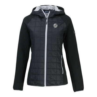 New York Yankees Cutter & Buck Women's Rainier Primaloft Eco Full-Zip Hybrid Jacket - Black
