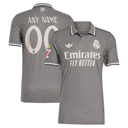 Real Madrid Originals 2024/25 Third Custom Jersey - Charcoal | Adidas for sale