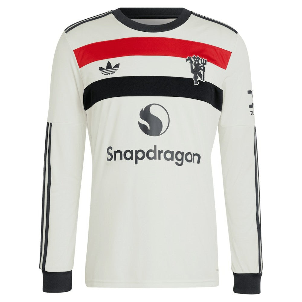Manchester United Originals 2024/25 Third Custom Replica Long Sleeve Jersey - Cream | Adidas cheap