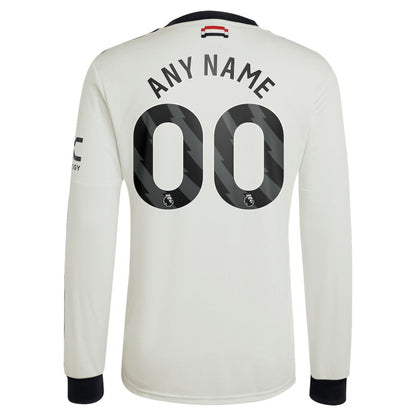 Manchester United Originals 2024/25 Third Custom Replica Long Sleeve Jersey - Cream | Adidas cheap