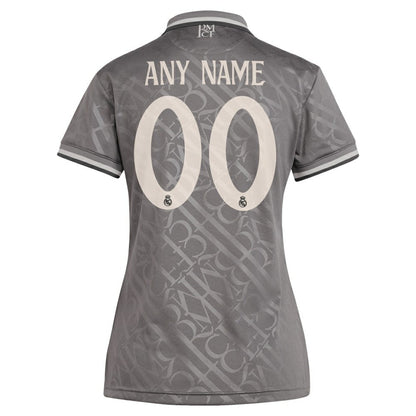 Real Madrid Originals Women's 2024/25 Third Replica Custom Jersey - Charcoal | Adidas sale