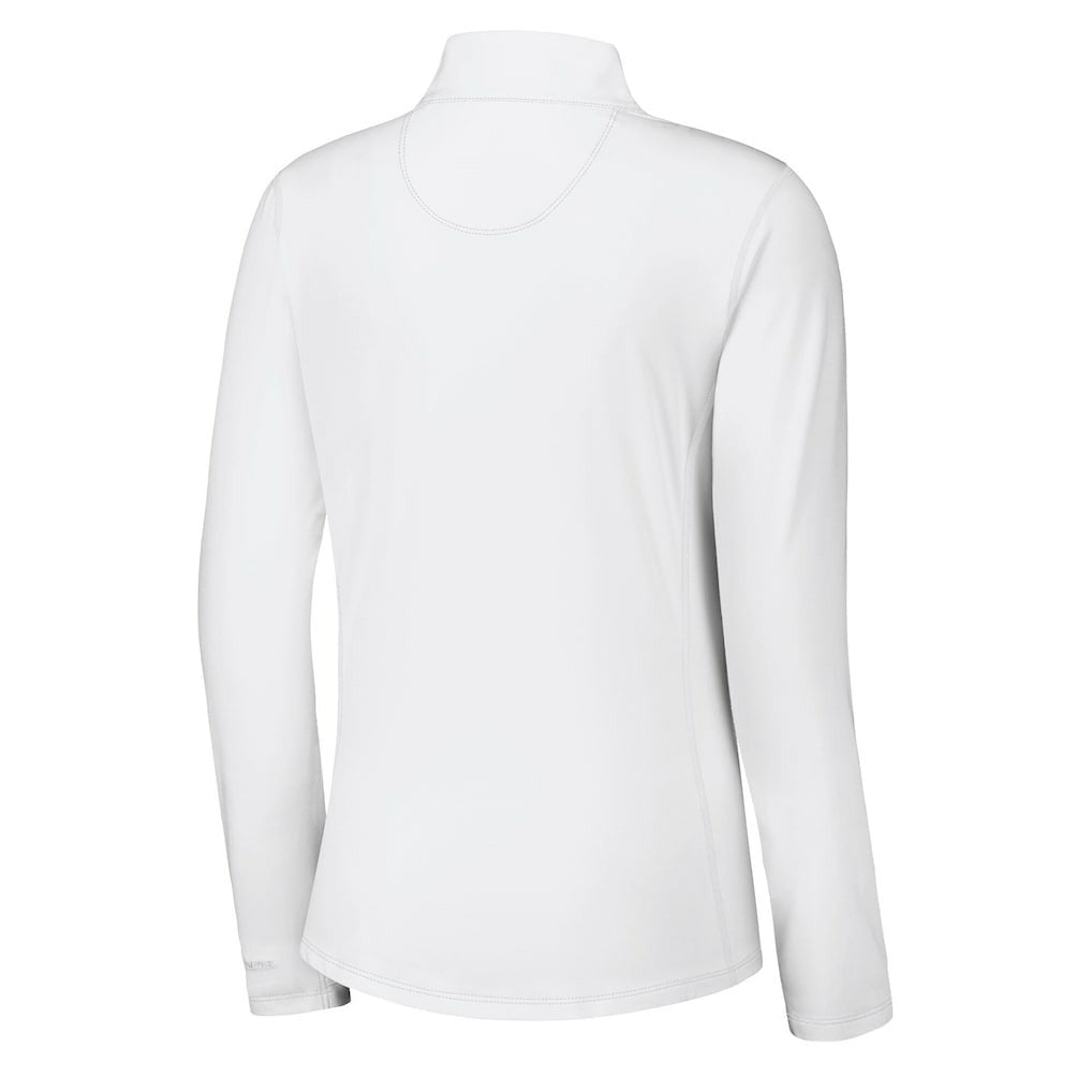 San Francisco 49ers Women's Sport Playa Vista IslandZone Quarter-Zip Jacket - White discount