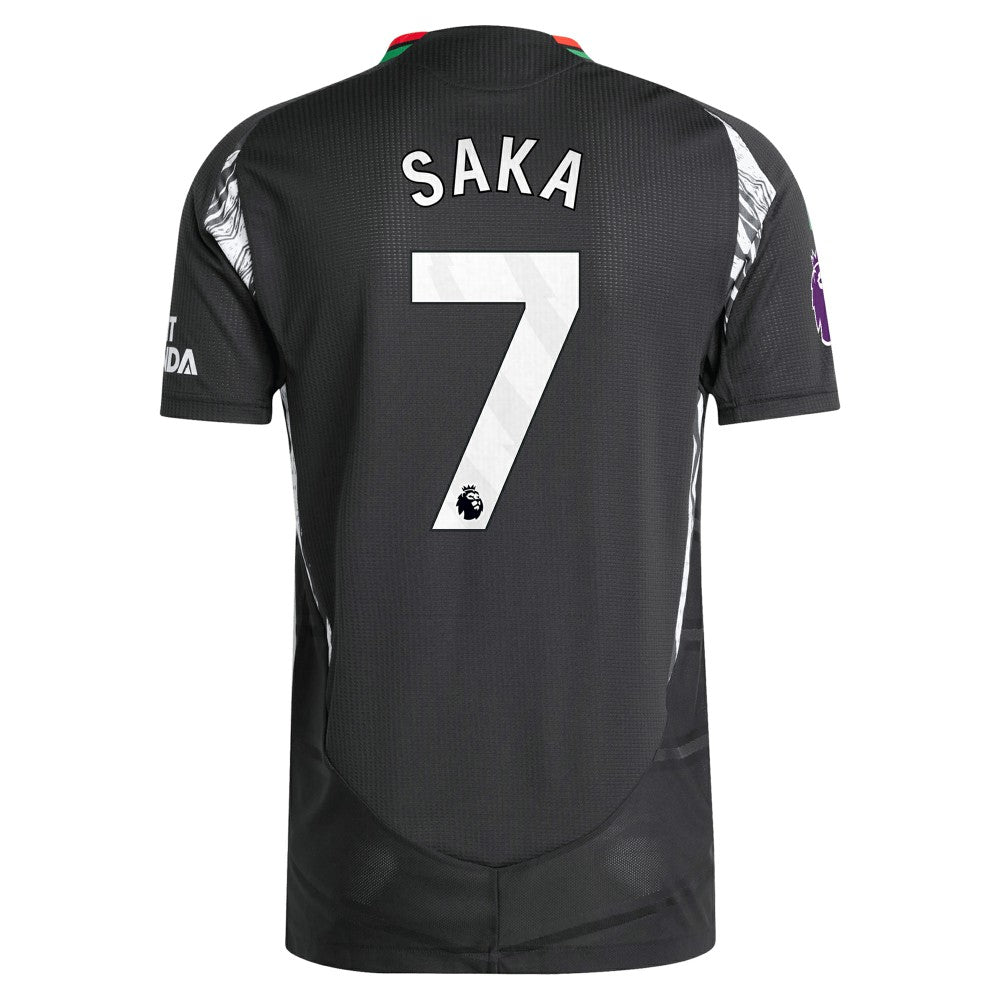 Bukayo Saka Arsenal 2024/25 Away Player Jersey - Black | Adidas on sale