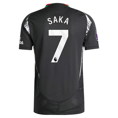 Bukayo Saka Arsenal 2024/25 Away Player Jersey - Black | Adidas on sale