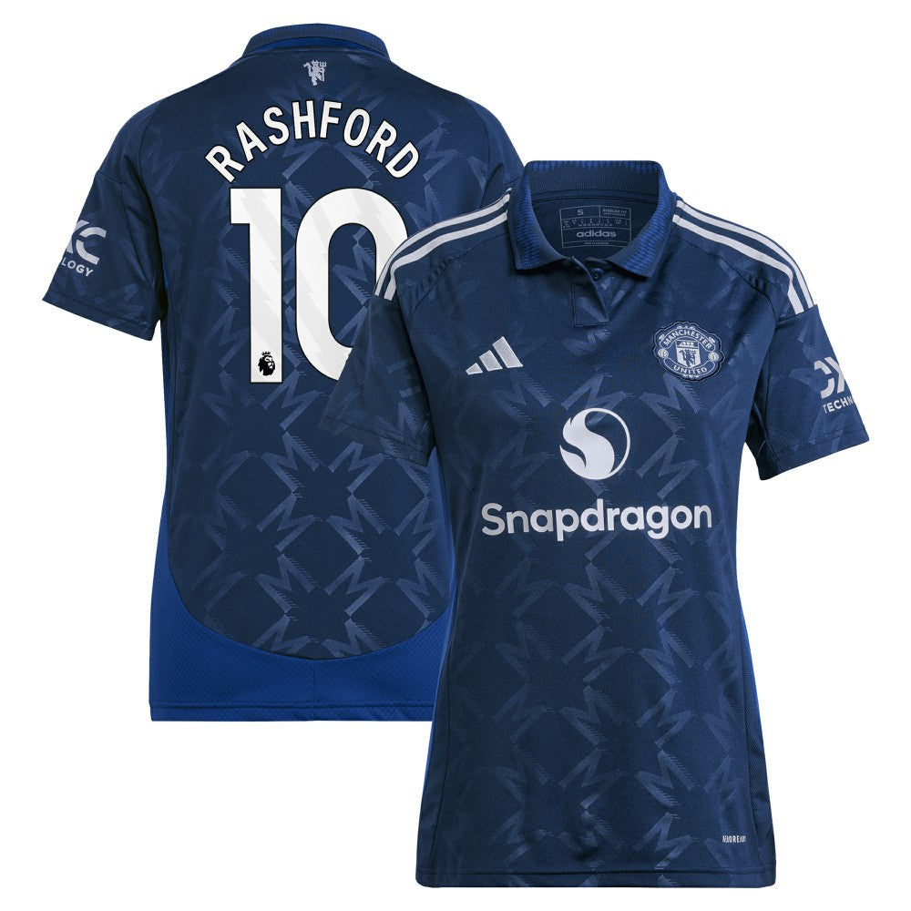 Marcus Rashford Manchester United Women's 2024/25 Away Replica Player Jersey - Navy | Adidas sale