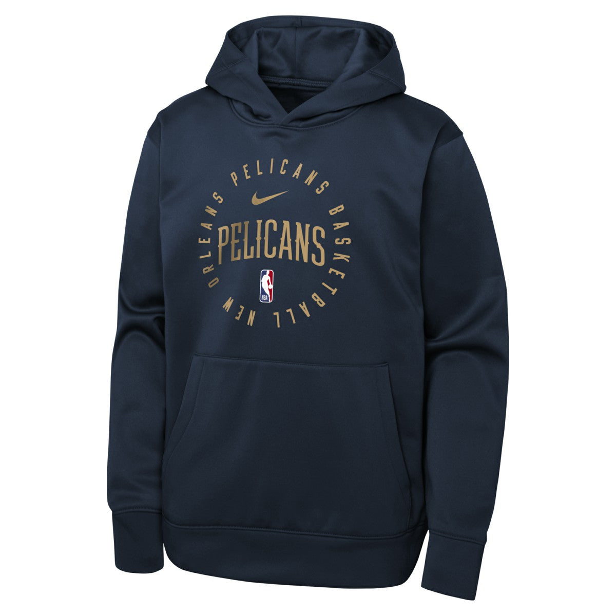 New Orleans Pelicans Youth Performance Practice Spotlight Pullover Hoodie - Navy | Nike sale