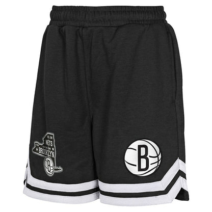 Brooklyn Nets Youth Teardrop Fleece Shorts - Black cheap