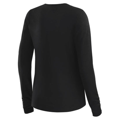 Seattle Seahawks WEAR by Erin Andrews x Gracie Hunt Women's Mesh Panel Long Sleeve T-Shirt - Black for sale