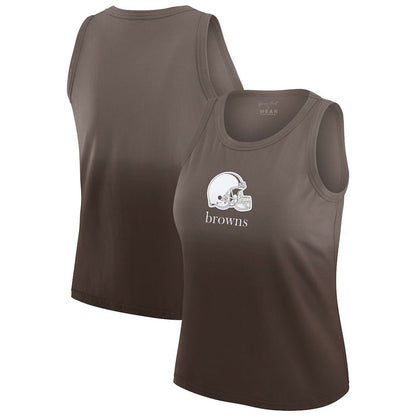 Cleveland Browns WEAR by Erin Andrews x Gracie Hunt Women's Ombre Tank Top - Brown outlet