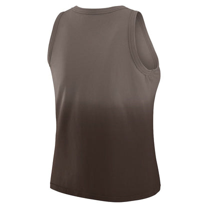 Cleveland Browns WEAR by Erin Andrews x Gracie Hunt Women's Ombre Tank Top - Brown outlet