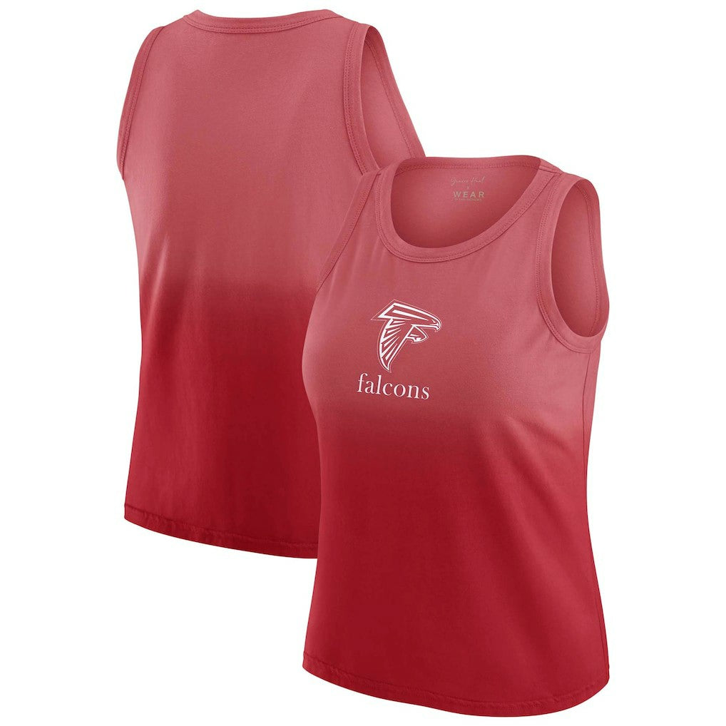 Atlanta Falcons WEAR by Erin Andrews x Gracie Hunt Women's Ombre Tank Top - Scarlet cheap