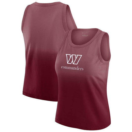 Washington Commanders WEAR by Erin Andrews x Gracie Hunt Women's Ombre Tank Top - Burgundy outlet