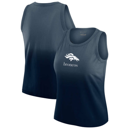 Denver Broncos WEAR by Erin Andrews x Gracie Hunt Women's Ombre Tank Top - Navy outlet