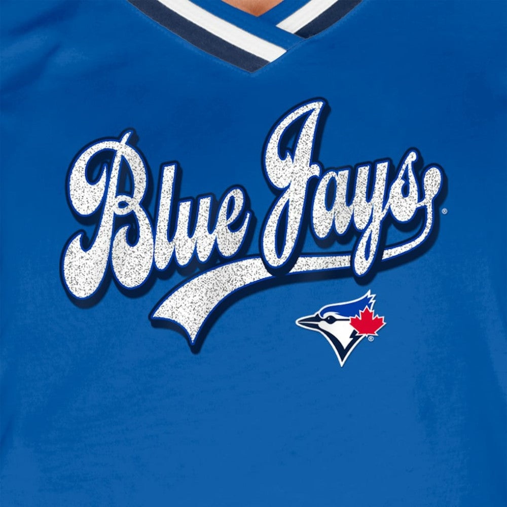 Toronto Blue Jays Women's Gameday Raglan V-Neck T-Shirt - Royal | New Era
