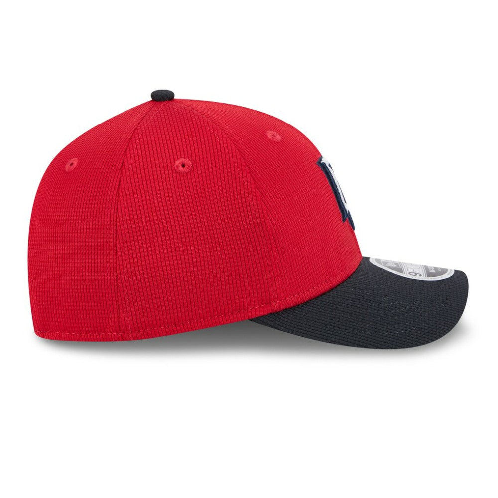 Washington Nationals 2025 Batting Practice 9FORTY M-Crown Adjustable Hat - Red/Black | New Era
