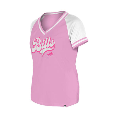 Buffalo Bills New Era Women's Mommy & Me V-Neck T-Shirt - Pink for sale