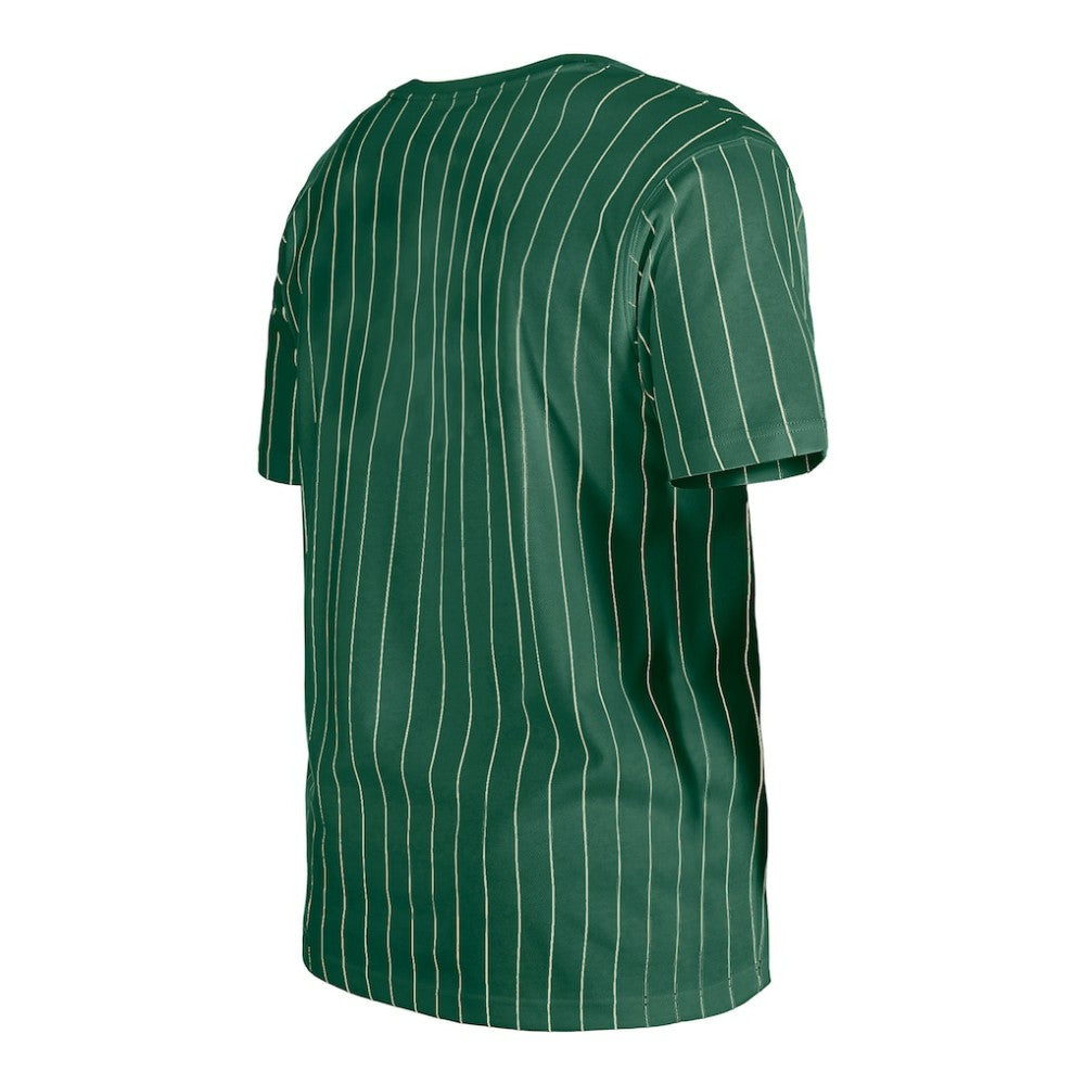 Athletics Throwback Pinstripe T-Shirt - Green | New Era