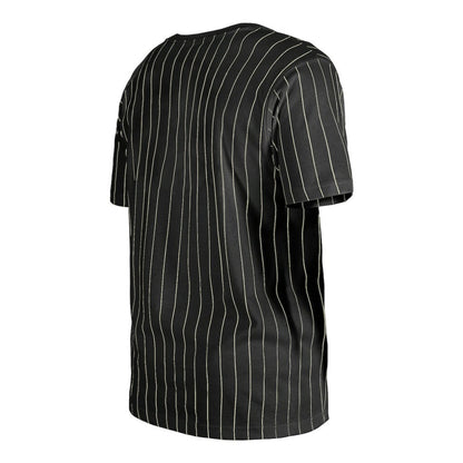 San Francisco Giants Throwback Pinstripe T-Shirt - Black | New Era