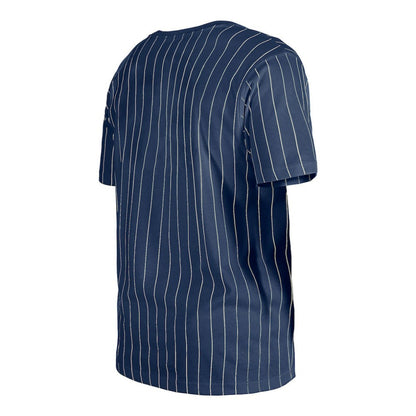 Detroit Tigers Throwback Pinstripe T-Shirt - Navy | New Era