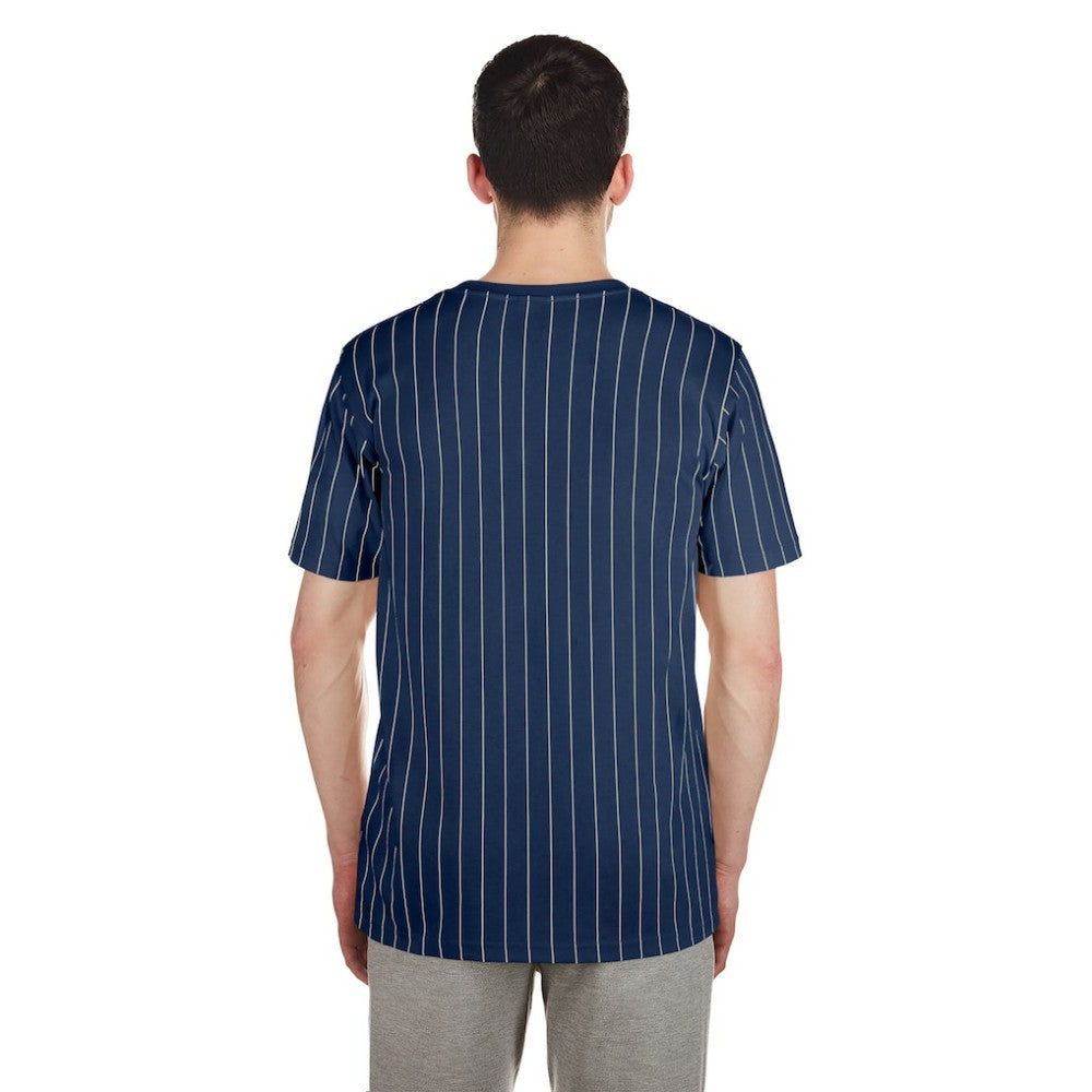 Detroit Tigers Throwback Pinstripe T-Shirt - Navy | New Era