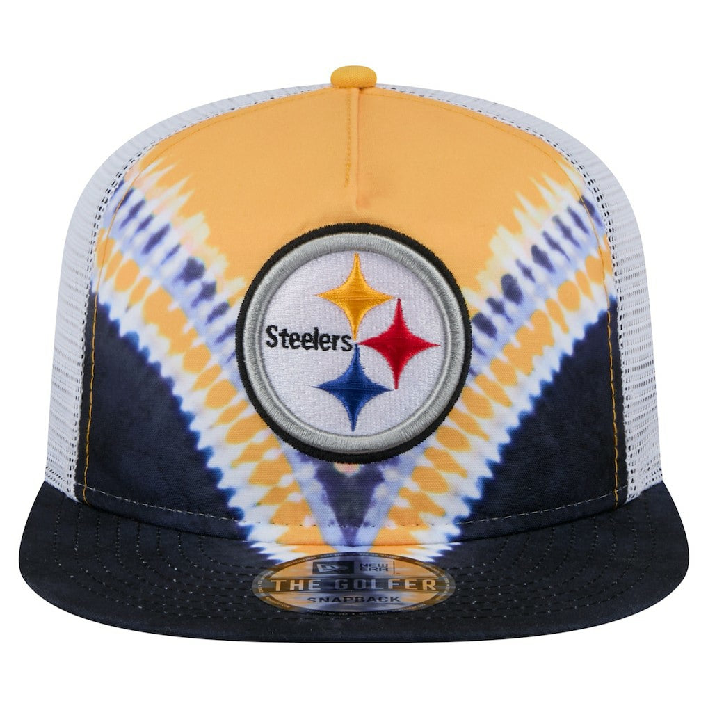 Pittsburgh Steelers New Era Throwback Dye Golfer Snapback Hat - Gold/Black outlet