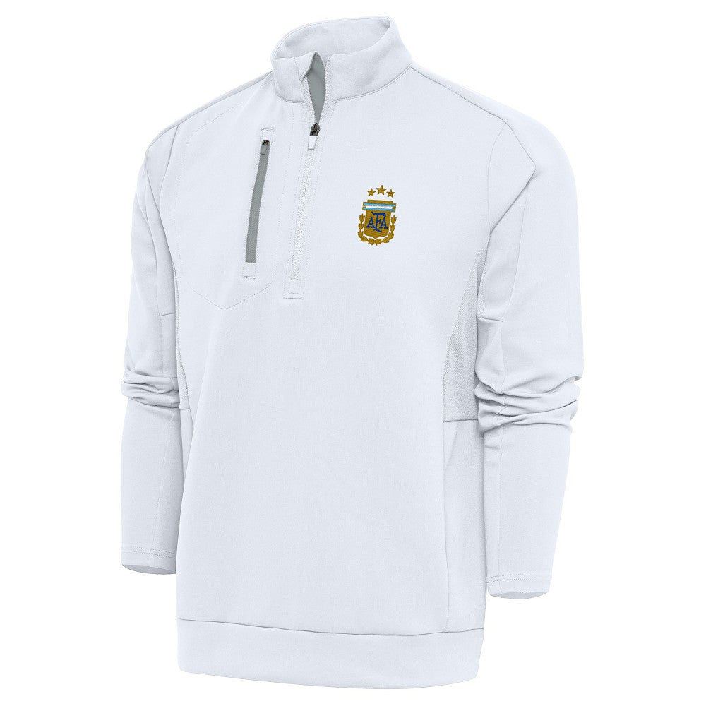 Argentina National Team Antigua Generation Quarter-Zip Pullover Top - White sale