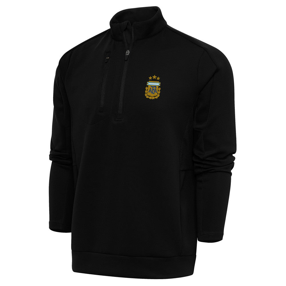 Argentina National Team Antigua Generation Quarter-Zip Pullover Top - Black discount