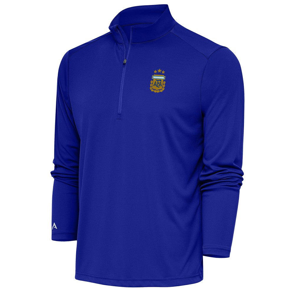 Argentina National Team Antigua Tribute Quarter-Zip Pullover Top - Royal discount