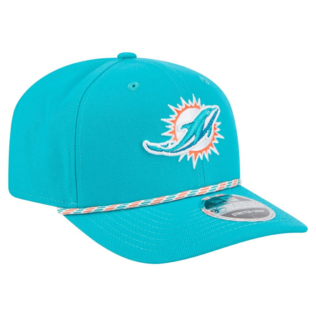 Miami Dolphins New Era Gameday Multi Rope 9SEVENTY Stretch-Snap Hat - Aqua sale