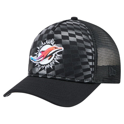 Miami Dolphins New Era Gradient 9FORTY Adjustable Hat - Black outlet