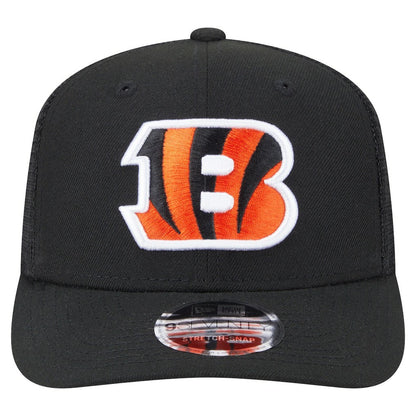 Cincinnati Bengals New Era Main Trucker 9SEVENTY Stretch-Snap Hat - Black on sale