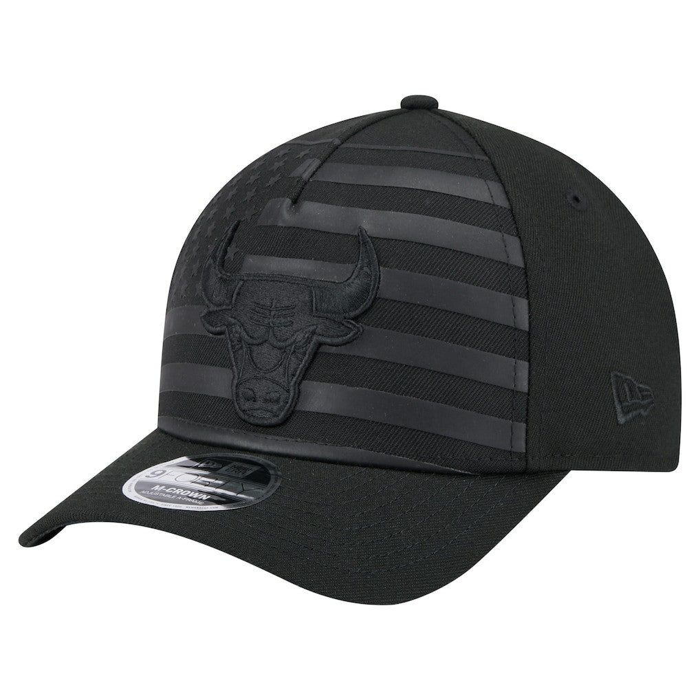 Chicago Bulls Game Day Flag A-Frame 9FORTY Adjustable Hat - Black | New Era on sale
